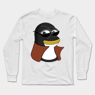 Humor Tux Penguin meme Long Sleeve T-Shirt